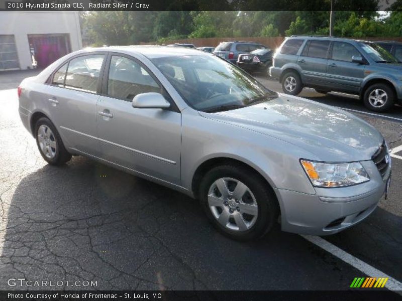 Radiant Silver / Gray 2010 Hyundai Sonata GLS