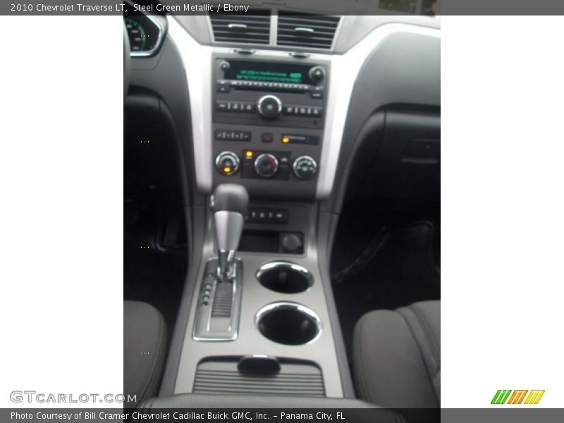 Steel Green Metallic / Ebony 2010 Chevrolet Traverse LT