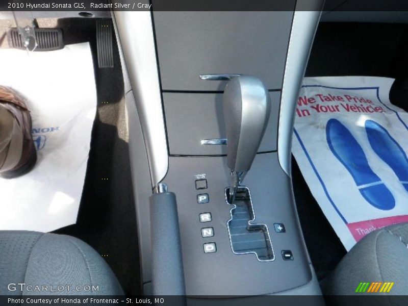Radiant Silver / Gray 2010 Hyundai Sonata GLS