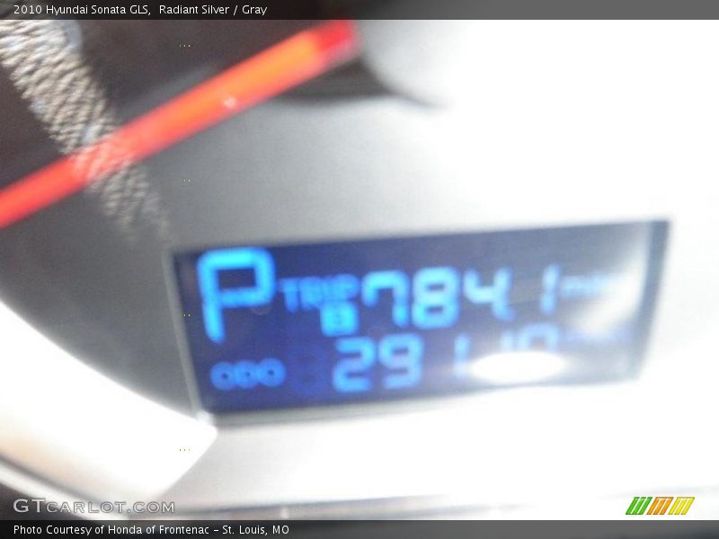 Radiant Silver / Gray 2010 Hyundai Sonata GLS
