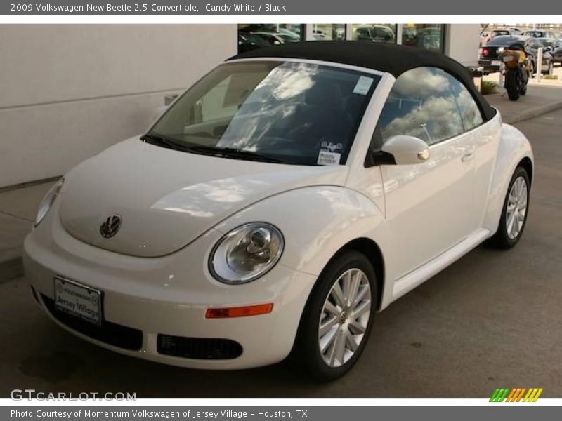 Candy White / Black 2009 Volkswagen New Beetle 2.5 Convertible