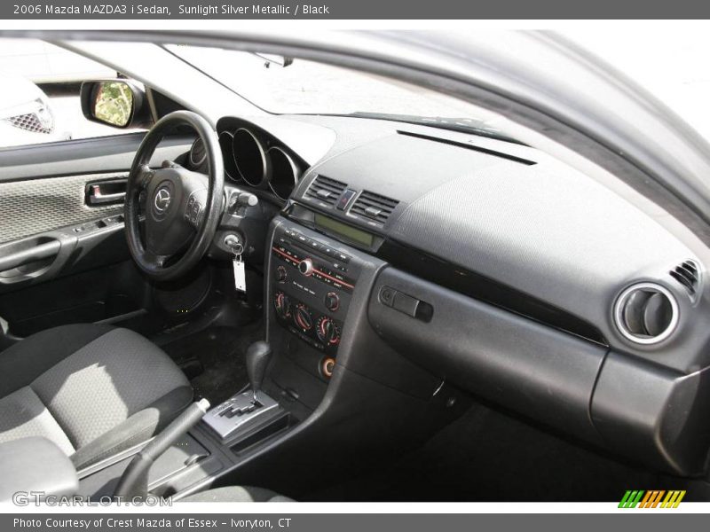 Sunlight Silver Metallic / Black 2006 Mazda MAZDA3 i Sedan