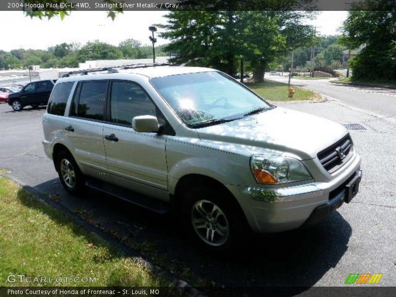 Starlight Silver Metallic / Gray 2004 Honda Pilot EX-L 4WD