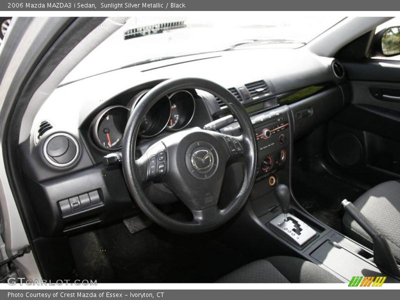 Sunlight Silver Metallic / Black 2006 Mazda MAZDA3 i Sedan