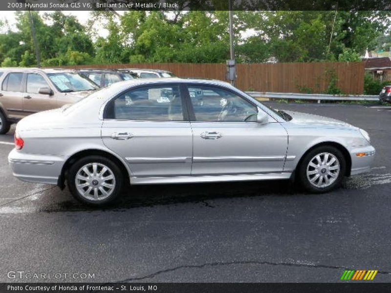 Brilliant Silver Metallic / Black 2003 Hyundai Sonata GLS V6