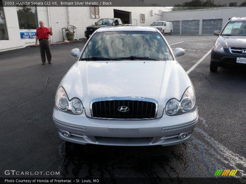 Brilliant Silver Metallic / Black 2003 Hyundai Sonata GLS V6