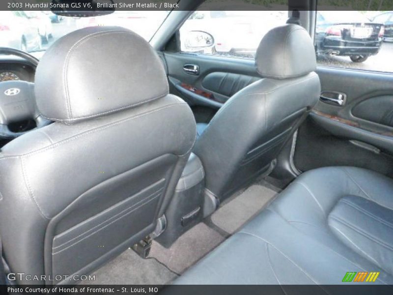 Brilliant Silver Metallic / Black 2003 Hyundai Sonata GLS V6
