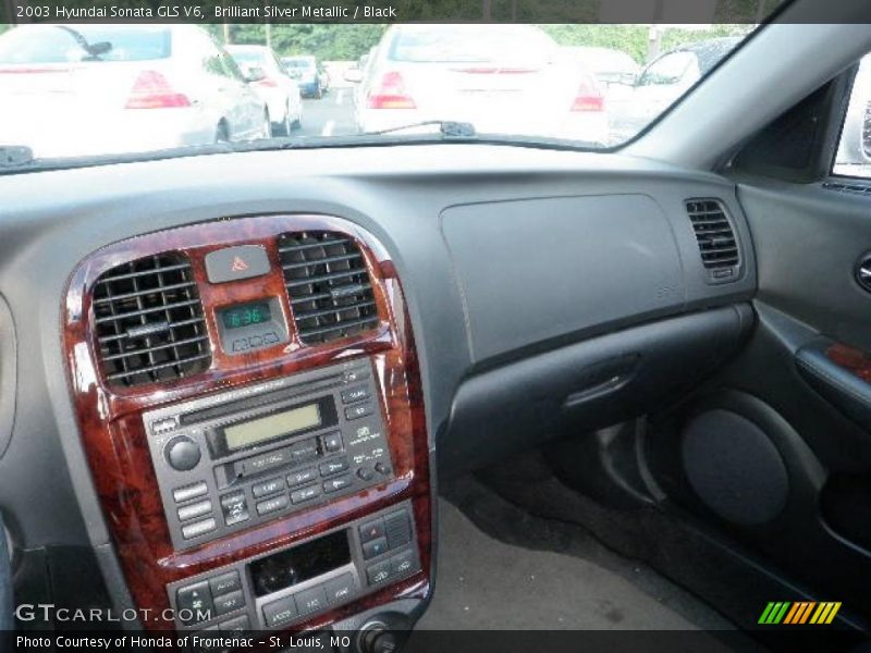 Brilliant Silver Metallic / Black 2003 Hyundai Sonata GLS V6
