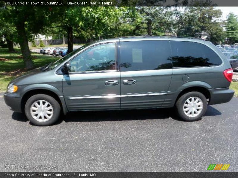 Onyx Green Pearl / Taupe 2003 Chrysler Town & Country LXi