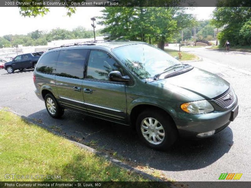 Onyx Green Pearl / Taupe 2003 Chrysler Town & Country LXi