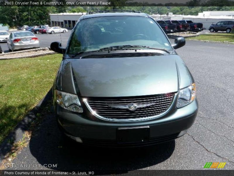 Onyx Green Pearl / Taupe 2003 Chrysler Town & Country LXi