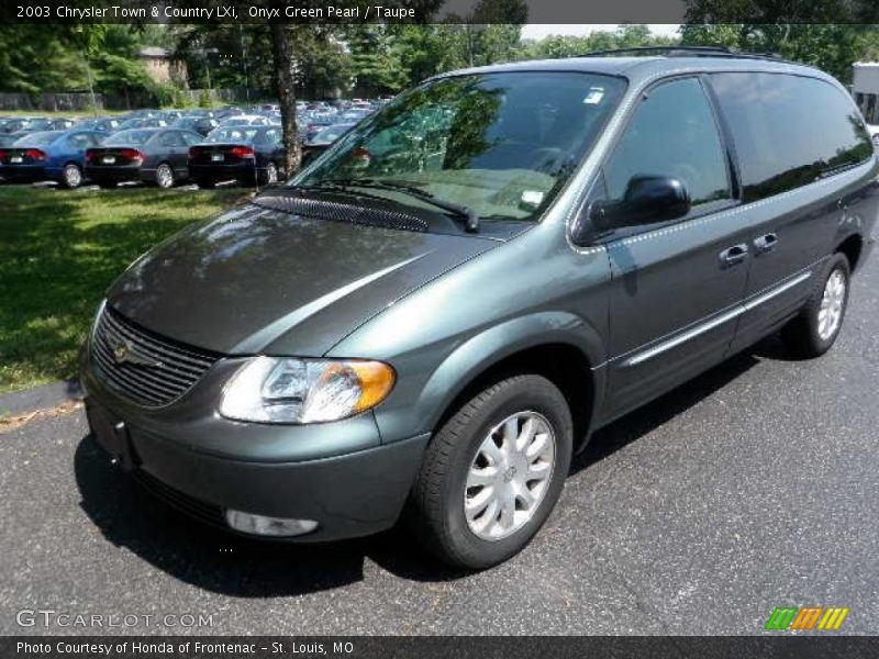 Onyx Green Pearl / Taupe 2003 Chrysler Town & Country LXi