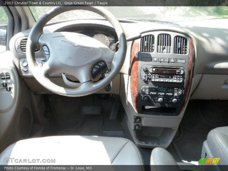 Onyx Green Pearl / Taupe 2003 Chrysler Town & Country LXi