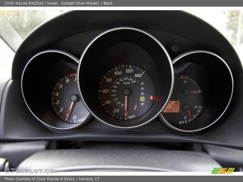 Sunlight Silver Metallic / Black 2006 Mazda MAZDA3 i Sedan