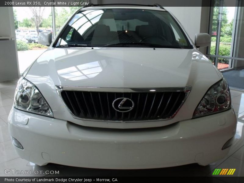 Crystal White / Light Gray 2008 Lexus RX 350