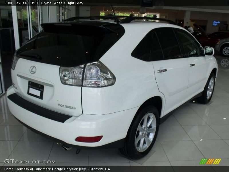 Crystal White / Light Gray 2008 Lexus RX 350