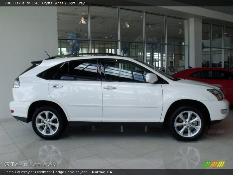 Crystal White / Light Gray 2008 Lexus RX 350
