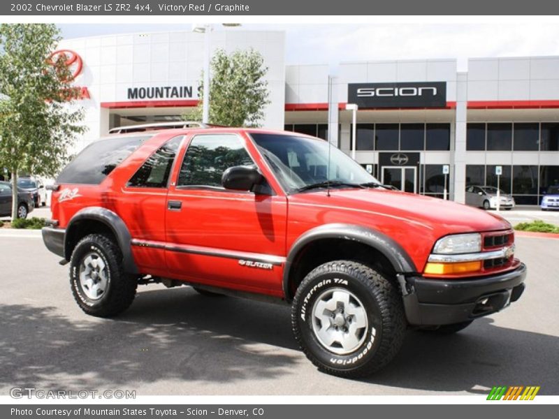 Victory Red / Graphite 2002 Chevrolet Blazer LS ZR2 4x4