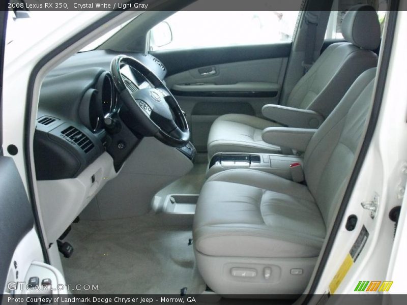 Crystal White / Light Gray 2008 Lexus RX 350