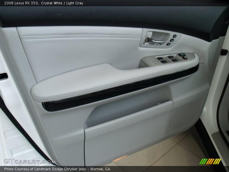 Crystal White / Light Gray 2008 Lexus RX 350
