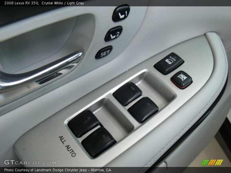Crystal White / Light Gray 2008 Lexus RX 350