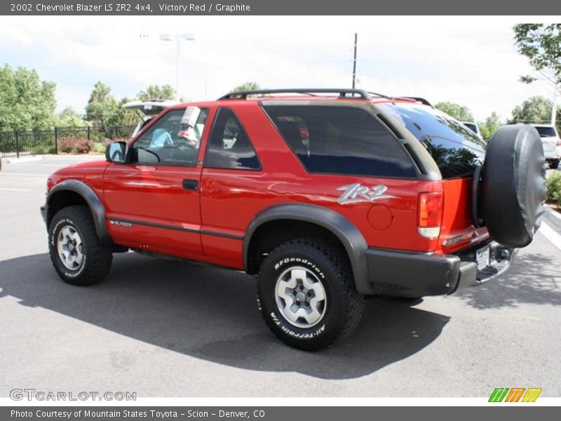 Victory Red / Graphite 2002 Chevrolet Blazer LS ZR2 4x4