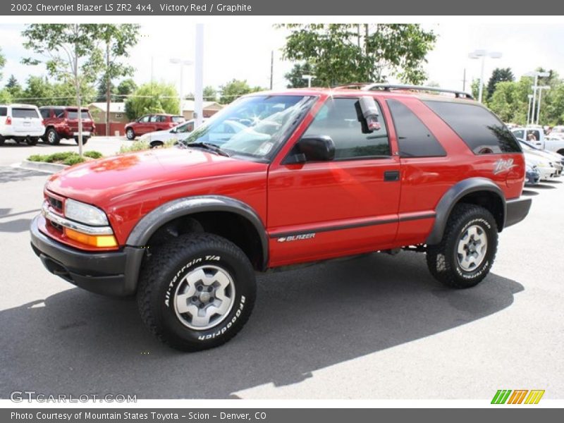Victory Red / Graphite 2002 Chevrolet Blazer LS ZR2 4x4