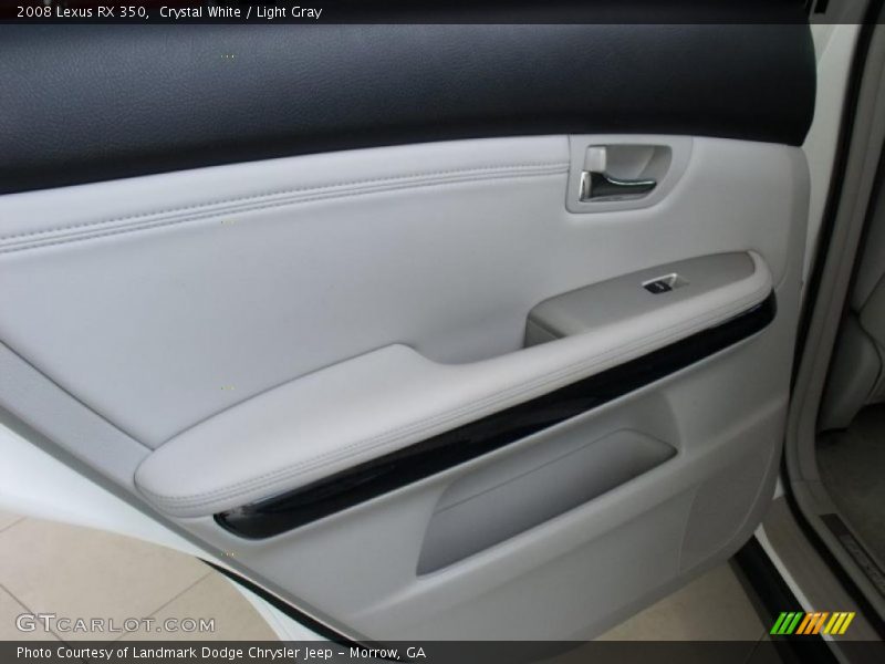 Crystal White / Light Gray 2008 Lexus RX 350