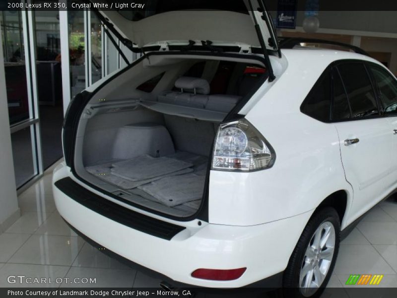 Crystal White / Light Gray 2008 Lexus RX 350