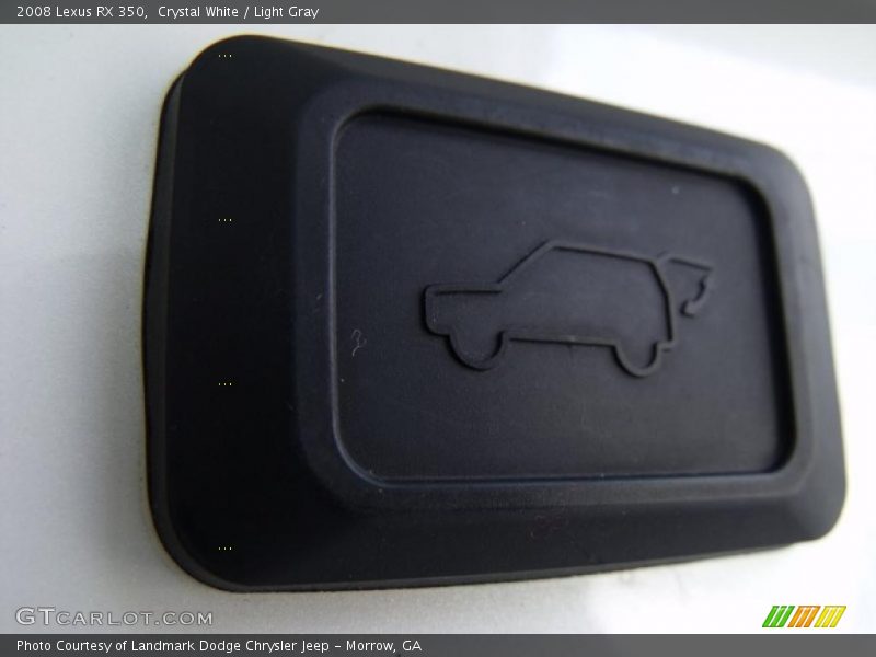 Crystal White / Light Gray 2008 Lexus RX 350