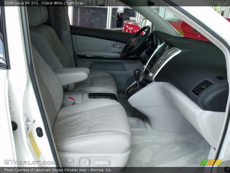 Crystal White / Light Gray 2008 Lexus RX 350