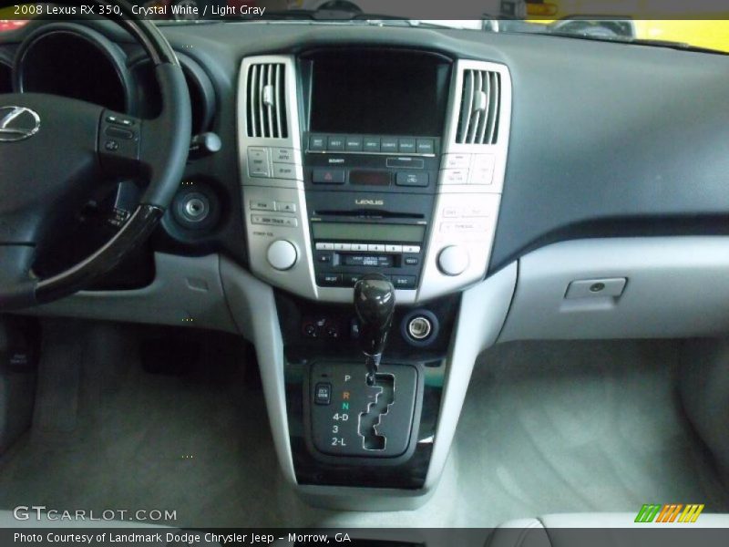 Crystal White / Light Gray 2008 Lexus RX 350
