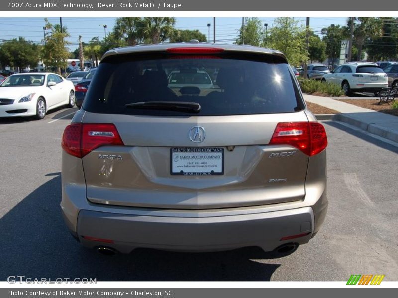 Desert Rock Metallic / Taupe 2007 Acura MDX Technology