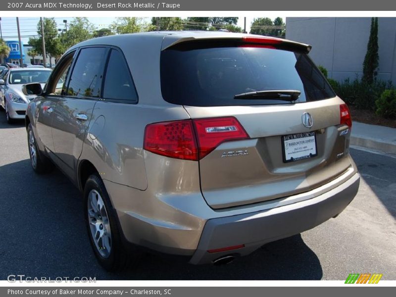 Desert Rock Metallic / Taupe 2007 Acura MDX Technology