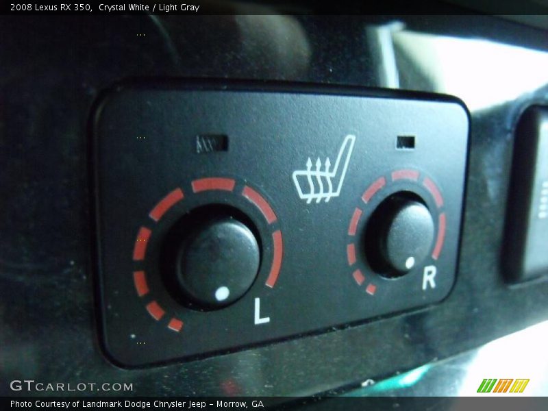 Crystal White / Light Gray 2008 Lexus RX 350