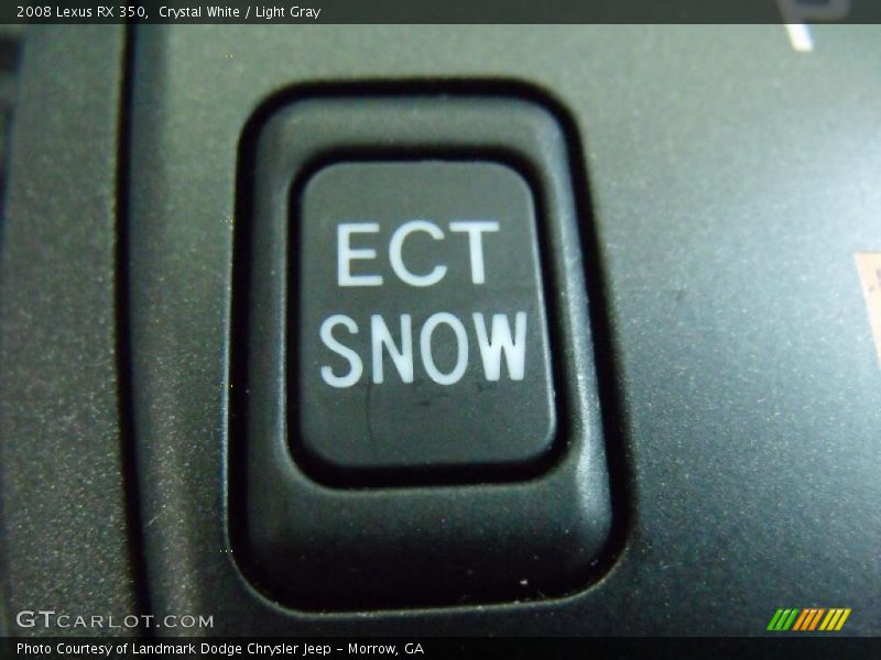 Crystal White / Light Gray 2008 Lexus RX 350