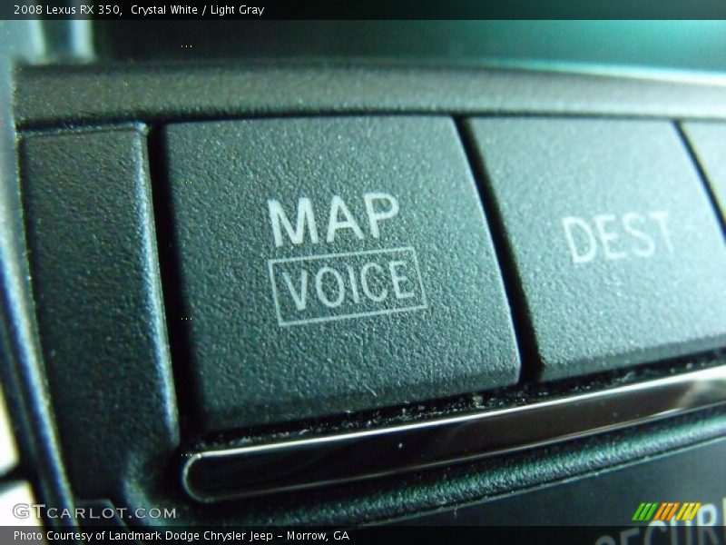 Crystal White / Light Gray 2008 Lexus RX 350