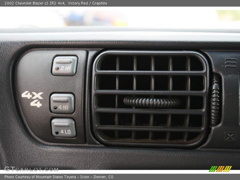 Victory Red / Graphite 2002 Chevrolet Blazer LS ZR2 4x4