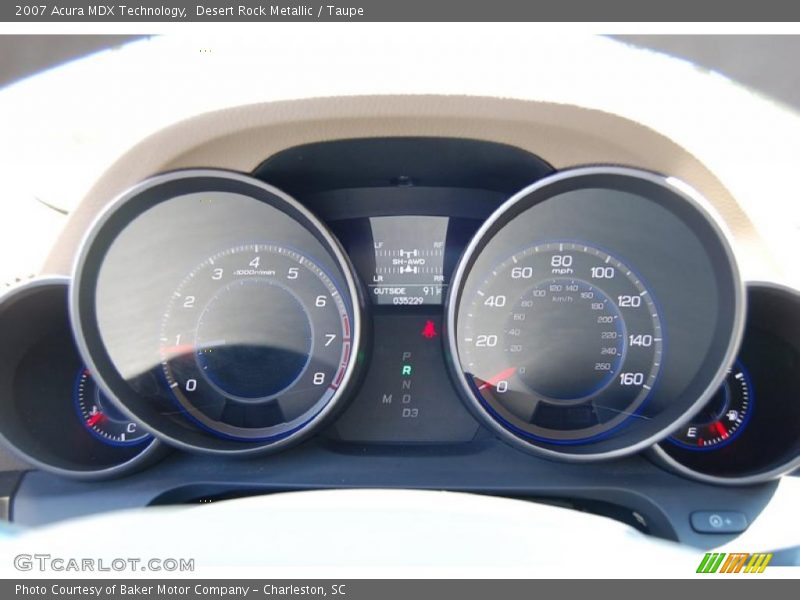 Desert Rock Metallic / Taupe 2007 Acura MDX Technology