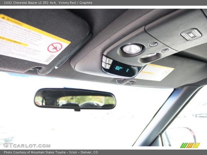 Victory Red / Graphite 2002 Chevrolet Blazer LS ZR2 4x4