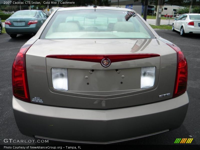 Gold Mist / Cashmere 2007 Cadillac CTS Sedan
