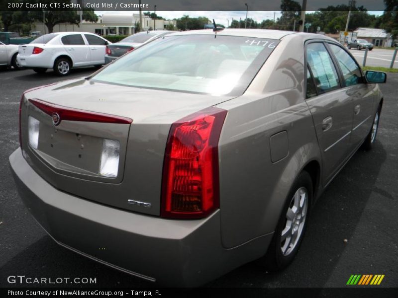 Gold Mist / Cashmere 2007 Cadillac CTS Sedan