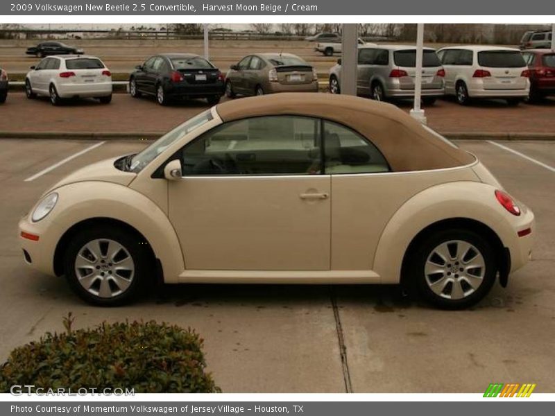 Harvest Moon Beige / Cream 2009 Volkswagen New Beetle 2.5 Convertible
