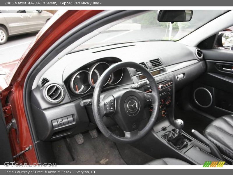 Copper Red Mica / Black 2006 Mazda MAZDA3 s Sedan