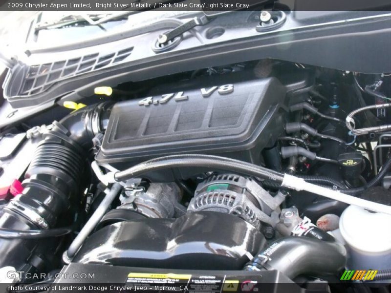 Bright Silver Metallic / Dark Slate Gray/Light Slate Gray 2009 Chrysler Aspen Limited