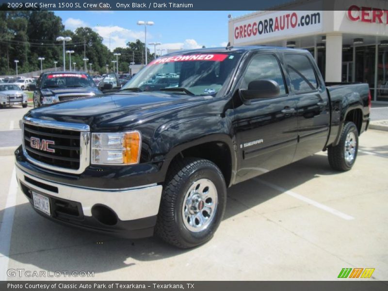 Onyx Black / Dark Titanium 2009 GMC Sierra 1500 SL Crew Cab