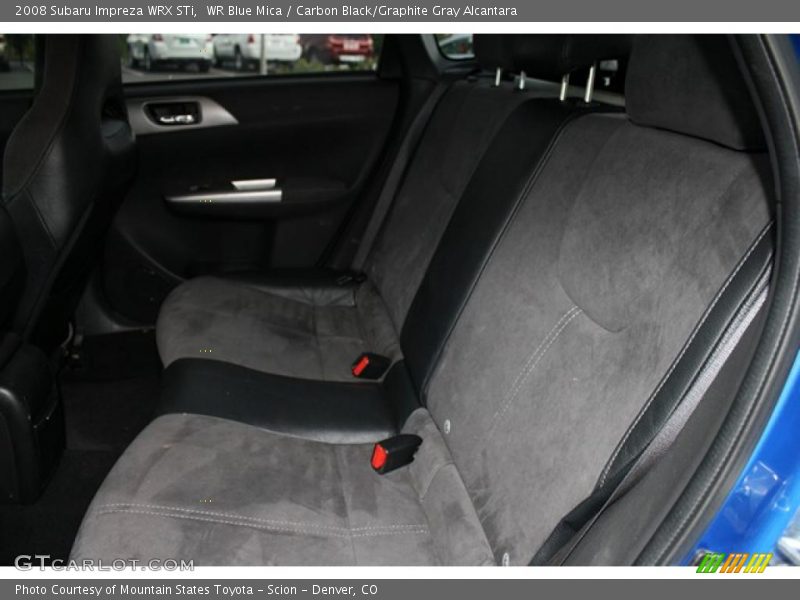 WR Blue Mica / Carbon Black/Graphite Gray Alcantara 2008 Subaru Impreza WRX STi