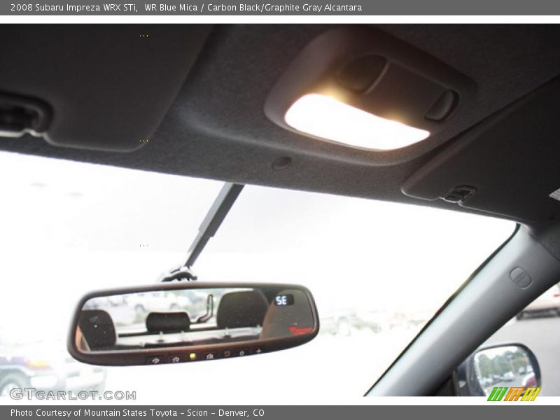 WR Blue Mica / Carbon Black/Graphite Gray Alcantara 2008 Subaru Impreza WRX STi