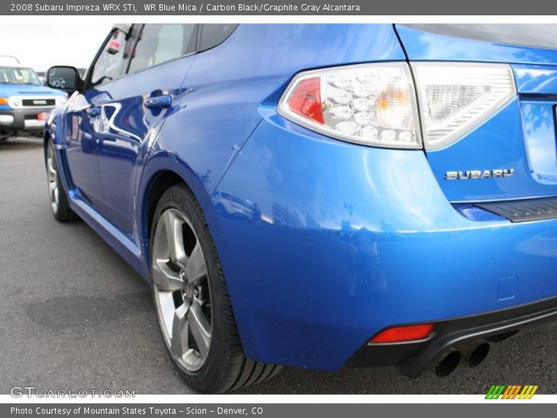 WR Blue Mica / Carbon Black/Graphite Gray Alcantara 2008 Subaru Impreza WRX STi