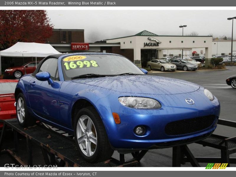 Winning Blue Metallic / Black 2006 Mazda MX-5 Miata Roadster